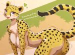  anthro big_breasts blush bouncing_breasts bouncing_butt breasts butt cheetah dialogue english_text felid feline looking_at_viewer mammal melonleaf solo talking_to_viewer text 
