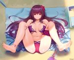  bikini fate/grand_order feet garter ninainaidesss scathach_(fate/grand_order) swimsuits 