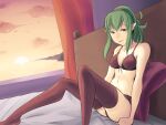  1girl boa_(brianoa) bra breasts fire_emblem fire_emblem_awakening long_hair looking_at_viewer open_mouth panties smile solo thighhighs tiki_(fire_emblem) underwear 