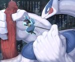  &lt;3 2021 balls big_penis bodily_fluids cum digital_media_(artwork) duo genital_fluids genitals hi_res huge_penis humanoid_genitalia humanoid_penis hyper hyper_genitalia hyper_penis japanese_text legendary_pok&eacute;mon licking licking_lips lucario lugia male male/male micro nintendo penis pok&eacute;mon pok&eacute;mon_(species) syuro text tongue tongue_out translation_request vein veiny_penis video_games 