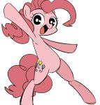  2013 cutie_mark earth_pony equid equine female friendship_is_magic hair horse long_hair mammal my_little_pony open_mouth open_smile pink_hair pinkie_pie_(mlp) pony simple_background smile solo tongue umeguru 