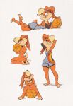  absurd_res anthro ball basketball basketball_(ball) basketball_uniform clothing edtropolis female hi_res lola_bunny looney_tunes multiple_poses nude pose space_jam sportswear uniform warner_brothers 