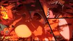  2021 aircraft airplane charizard city cloud destruction dragon fire flame_tail hi_res incredibleediblecalico jet macro mouth_shot nintendo open_mouth orange_body pok&eacute;mon pok&eacute;mon_(species) tongue video_games 