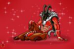  anthro balls big_balls big_penis candy candy_cane demon dessert dracokaito dracokaitonsfw fluffly food genitals invalid_tag krampus male muscular muscular_anthro muscular_male nude penis solo 
