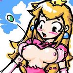  blonde_hair blush breasts minus8 nintendo nipples princess_peach super_mario_bros super_mario_bros. 