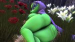  breasts butt cloak clothing electronic_arts female flower green_shadow humanoid not_furry plant plants_vs._zombies plants_vs._zombies_heroes popcap_games rose_(flower) side_boob solo tulip_(flower) unknown_artist video_games 