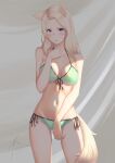  animal_ears bikini kitsune raise swimsuits tail 