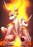  2021 absurd_res daybreaker_(mlp) digital_media_(artwork) duo equid equine feathered_wings feathers feral friendship_is_magic hasbro hi_res horn mammal my_little_pony sitting underpable winged_unicorn wings 