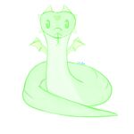  absurd_res dragon green_body green_eyes hi_res horn metalinhun reptile scalie sitting snake tongue tongue_out 