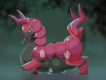  2020 4:3 ambiguous_gender belly black_belly black_body digital_drawing_(artwork) digital_media_(artwork) duo featureless_crotch feral hi_res intersex intersex/intersex japanese_text nintendo pok&eacute;mon pok&eacute;mon_(species) purple_body red_body room_kinoko scolipede side_view solo_focus sound_effects text translation_request video_games vore yellow_sclera 