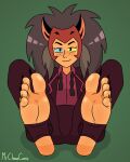  animal_humanoid barefoot blush catra claws feet felid felid_humanoid freckles hi_res humanoid looking_at_viewer mammal mammal_humanoid masters_of_the_universe mattel mrchasecomix netflix she-ra_and_the_princesses_of_power soles toe_claws toes 