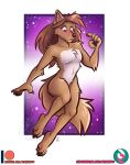  anthro blush canid canine canis female florence_ambrose mammal nicnak044 pinup pose solo space wolf 