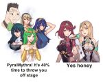  1boy 6+girls armor bangs bare_shoulders black_gloves blonde_hair blue_eyes blue_hair blush boxer breasts byleth_(fire_emblem) byleth_(fire_emblem)_(female) chest_jewel corrin_(fire_emblem) corrin_(fire_emblem)_(female) dick_flattening dress earrings elbow_gloves english_text fingerless_gloves fire_emblem fire_emblem:_three_houses fire_emblem_awakening fire_emblem_fates gem gloves green_eyes green_hair hair_between_eyes hair_ornament hairband headpiece hetero jewelry kid_icarus kid_icarus_uprising large_breasts little_mac long_hair looking_at_viewer lucina_(fire_emblem) manakete meme multiple_girls mythra_(xenoblade) necklace palutena phrecklesart pointy_ears punch-out!! pyra_(xenoblade) red_eyes red_hair red_shorts short_dress short_hair short_shorts shorts silver_hair smash_invitation smile super_smash_bros. swept_bangs tears thighhighs tiara very_long_hair white_dress white_gloves wings wojak xenoblade_chronicles_(series) xenoblade_chronicles_2 yellow_eyes 
