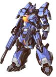  absurdres arm_cannon clenched_hand full_body highres looking_down mecha no_humans original science_fiction solo standing weapon white_background yang_youcai 