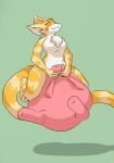  acacia acacia_dune after_transformation anthro belly big_breasts bouncing_udders breasts chest_tuft felid feline felis fur hi_res hyper_udders long_tail mammal nude orange_body orange_fur sand_cat skipping solo tan_body tan_fur teats tuft white_belly 