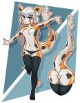  accessory amur_carp anthro anus bent_over black_spots blue_eyes butt carp catlad clothed clothing cyprinid cypriniform female fin fish fish_tail freckles genitals glistening glistening_body glistening_skin hair hi_res koi legwear long_hair marine midriff navel nikoi_(catlad) orange_body orange_skin pale_skin panties pussy scales scalie slim solo spots squish thigh_gap thigh_highs topless topless_female typical_carp underwear white_body white_hair white_skin 