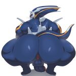  anthro anthrofied anus backsack balls barazoku big_butt blue_body blush butt claws crouching dialga ducka98 genitals hi_res huge_butt humanoid_genitalia humanoid_penis legendary_pok&eacute;mon male muscular muscular_anthro muscular_male nintendo penis pok&eacute;mon pok&eacute;mon_(species) pok&eacute;mon_mystery_dungeon primal_dialga scalie solo spikes teeth thick_thighs video_games 