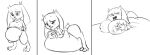  2011 areola belly big_belly big_breasts breasts butt cave_story clothing female hand_on_breast hi_res hyper hyper_belly inflation lagomorph leporid lowkey machine mammal mimiga monochrome overweight rabbit robot sequence shirt sketch solo sue_sakamoto topwear video_games 