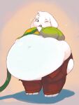  2020 3:4 anthro asriel_dreemurr belly big_belly blue_eyes boss_monster bottomwear bovid butt caprine clothed clothing deep_navel goat hand_on_stomach hi_res hose inflation male mammal navel one_eye_closed overweight overweight_male pants raised_clothing raised_shirt raised_topwear shirt simple_background solo standing topwear torn_bottomwear torn_clothing torn_pants unbuttoned_pants undertale unknown_artist video_games water_inflation white_body 