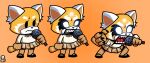  2021 aggressive_retsuko ailurid anthro claws crossover female finger_claws friday_night_funkin glowing glowing_eyes hi_res mammal microphone red_panda retsuko sanrio singing solo style_parody wazzaldorp 
