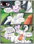  absol animal_genitalia balls big_penis comic conditional_dnp detailed_background duo eeveelution english_text espeon female feral fur genitals knot licking licking_lips male male/female mega_absol mega_evolution nintendo penile_spines penis pok&eacute;mon pok&eacute;mon_(species) sheath speech_bubble spiked_penis spikes spikes_(anatomy) text tongue tongue_out transformation transformation_sequence undefined video_games waking_up white_body white_fur xxgato 