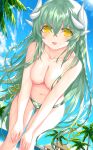  bikini fate/grand_order horns kiyohime_(fate/grand_order) morizono_shiki nipples swimsuits topless 