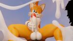  16:9 3d_(artwork) anthro balls blender_(software) bodily_fluids canid canine clothing cum cum_on_camera digital_media_(artwork) ejaculation erection first_person_view fox fur genital_fluids genitals handwear hi_res looking_at_viewer male mammal miles_prower nude orgasm penis simple_background smile solo sonic_the_hedgehog_(series) twintailssfm video_games widescreen 