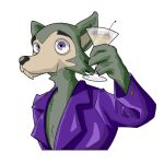  animated anthro beastars beverage canid canine canis drinking kapchynskyi legoshi_(beastars) male mammal solo wolf 