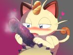  &lt;3 anthro bakudanarare big_penis blush bodily_fluids duo first_person_view genitals licking male male/male meowth meowth_(team_rocket) mimikyu nintendo oral penile penis penis_lick pok&eacute;mon pok&eacute;mon_(species) saliva sex team_rocket tongue tongue_out video_games 