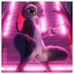  absurd_res anthro bedroom_eyes biped breasts claws condom condom_in_mouth covered_nipples darkskye_(artist) digitigrade disney eyelashes female fluffy fur genitals gesture grey_body grey_fur hi_res judy_hopps lagomorph leporid long_ears looking_at_viewer mammal narrowed_eyes nude paws peace_symbol presenting presenting_pussy purple_eyes pussy rabbit seductive sexual_barrier_device solo spread_legs spreading thick_thighs white_body white_fur zootopia 