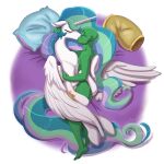  1:1 anon bestiality blush duo equid equine feathers female feral friendship_is_magic green_body hair hasbro hi_res horn human human_on_feral interspecies kissing male male/female mammal multicolored_hair my_little_pony nude princess_celestia_(mlp) rabidpepper sex white_body white_feathers winged_unicorn wings 