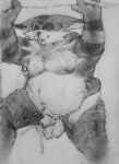  anthro balls big_balls big_the_cat blush bodily_fluids breast_squeeze breasts cum cum_string domestic_cat drooling duo eric_everyotherheart felid feline felis from_behinde fucked_silly genital_fluids genitals hi_res male male/male mammal monochrome nipple_fetish nipple_play saliva sega slightly_chubby small_dick solo sonic_the_hedgehog_(series) sweat tongue tongue_out traditionalart video_games 