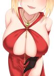  1girl absurdres ahoge bangs blonde_hair blush braid breasts crimecrime fate/extra fate_(series) french_braid green_eyes hair_between_eyes hair_bun hair_intakes highres large_breasts long_hair looking_at_viewer nero_claudius_(fate) nero_claudius_(fate)_(all) smile 