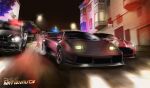  absurdres aston_martin car dodge_charger flame_print floating ground_vehicle headlight highres lamborghini_diablo motion_blur motor_vehicle no_humans original paper police police_car racing raffijoe5 vehicle_focus 