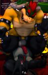 absurd_res anal anthro armlet balls barazoku belly black_body bodily_fluids bowser bracelet charizard claws coin collar cum dialogue duo english_text genital_fluids genitals hair hi_res holding_legs horn jewelry legs_up looking_at_another looking_down looking_up male male/male male_penetrated male_penetrating male_penetrating_male mario_bros mature_male moobs muscular muscular_male nintendo nude open_mouth penetration penis piledriver_position pipe pok&eacute;mon pok&eacute;mon_(species) red_eyes red_hair sex shell shiny_pok&eacute;mon spiked_bracelet spiked_collar spikes spread_legs spreading text tongue video_games wings yamimarik1994 yellow_body 