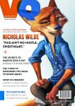  2021 aloha_shirt anthro bottomwear canid canine cheek_tuft clothed clothing cover disney english_text eyebrows facial_tuft fox fully_clothed fur gloves_(marking) green_eyes inner_ear_fluff looking_at_viewer magazine_cover male mammal markings multicolored_body multicolored_fur neck_tuft nick_wilde orange_body orange_fur pants pattern_clothing pattern_shirt pattern_topwear qalcove raised_eyebrow red_fox shirt simple_background sitting smile solo text topwear tuft two_tone_body two_tone_fur white_body white_fur zootopia 