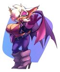  anthro big_breasts bigdad breasts chiropteran cleavage clothed clothing female hair hair_over_eye hand_on_hip mammal one_eye_obstructed rouge_the_bat solo sonic_the_hedgehog_(series) 