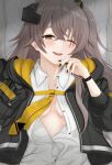  coen_zyme girls_frontline no_bra open_shirt sweater ump45_(girls_frontline) 