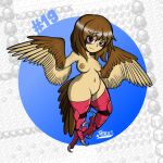  anthro anthrofied areola avian breasts brown_body casual_nudity curvaceous curvy_figure european_mythology feathered_wings feathers female genitals greek_mythology harpy hi_res mythological_avian mythology nintendo pidgey pok&eacute;mon pok&eacute;mon_(species) pussy solo third video_games voluptuous wings 