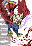 absurdres bird braviary character_name closed_mouth eyepatch gen_5_pokemon highres mixed-language_commentary no_humans orange_eyes pokemon pokemon_(creature) solo t0k0d18 talons 