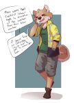 ... anthro blush brown_body brown_fur canid canine canis clothed clothing conditional_dnp dialogue domestic_dog elijah-draws english_text eyes_closed fully_clothed fur hi_res mammal open_mouth politics solo speech_bubble text 
