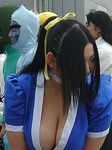  breasts cleavage cosplay dead_or_alive huge_breasts kasumi_(doa) photo plump setsunakaizuki solo 
