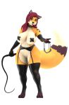  3d_(artwork) absurd_res anthro ball_gag basedvulpine basedvulpine_(character) blindfold blue_eyes canid canine clothing collar digital_media_(artwork) facial_piercing female fox gag gloves hair handwear hi_res huge_filesize latex_gloves latex_stockings looking_at_viewer mammal nipple_tape nose_piercing orange_body pasties piercing pink_hair rubber solo tape tongue tongue_piercing whip wide_hips 