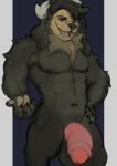  anthro balls black bovid canid canine canis caprine genitals male mammal penis were werecanid werecanine werewolf wolf 