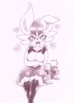  &lt;3 anthro blush breasts cinderace female fullfolka gift graphite_(artwork) hi_res nintendo nude pencil_(artwork) pok&eacute;mon pok&eacute;mon_(species) simple_background solo traditional_media_(artwork) video_games 