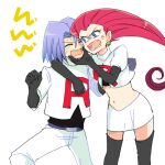  1boy 1girl arguing atsumi_yoshioka crying james_(pokemon) jessie_(pokemon) lowres pokemon pokemon_(anime) team_rocket 