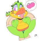  anthro boots bottomwear breasts clothed clothing crocodilian featureless_breasts female footwear looking_at_viewer reptile scalie shorts simple_background solo sydney_swamp_(vimhomeless) tongue tongue_out topless vimhomeless white_background 