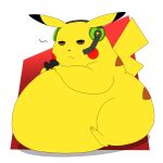 1:1 alpha_channel belly clothing colored controller fat_arms fat_butt feral fur headgear headphones headset headwear male nintendo overweight overweight_male pikachu pok&eacute;mon pok&eacute;mon_(species) smappa solo video_games yellow_body yellow_fur yellow_tail 