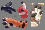  anthro badroy bovid caprine claws dragon felid fingers handpaw hi_res hooved_fingers hooves lion mammal pantherine pawpads paws rubber sheep tiger zero_pictured 