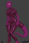  anthro bodysuit bulge clothing hi_res lizard looking_at_viewer male reptile rubber scalie skinsuit solo sunhuiz thick_tail tight_clothing tongue tongue_out yellow_eyes zack_(sunhuiz) 